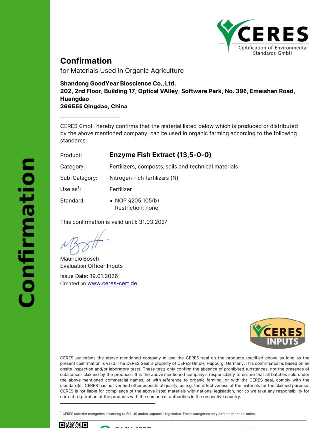 CERES ENZYME FISH EXTRACT