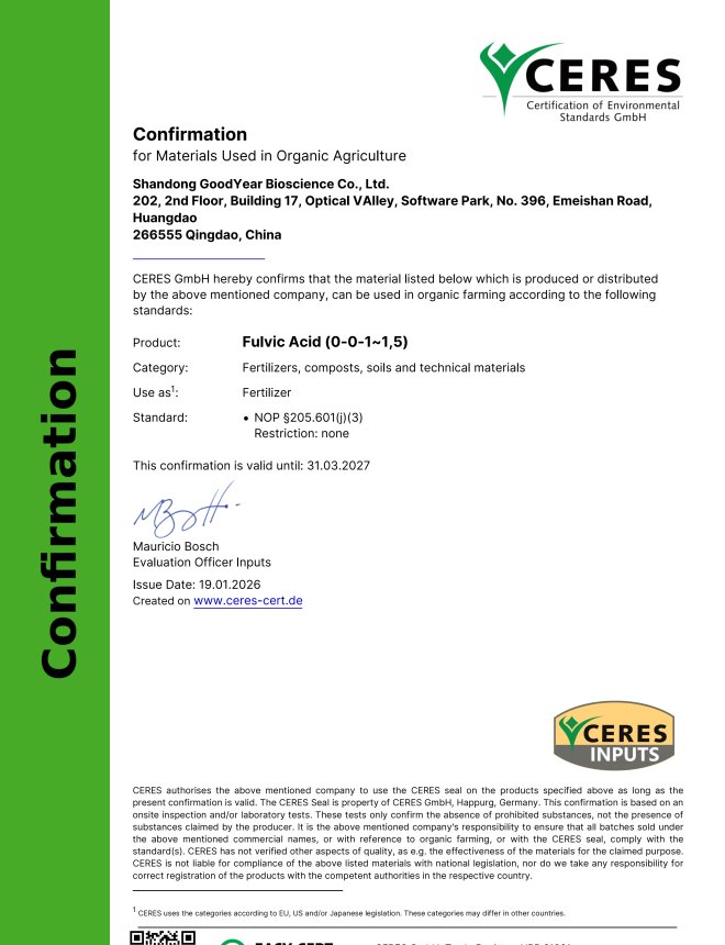 CERES FULVIC ACID